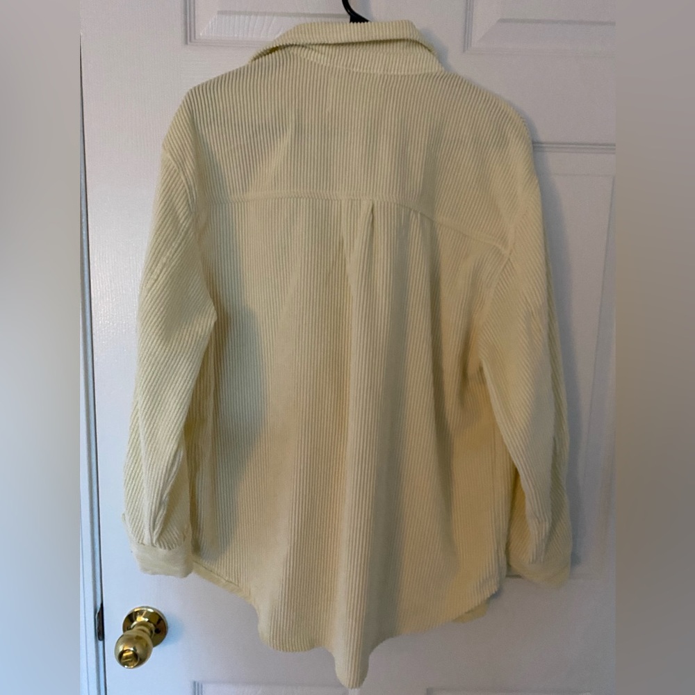 Light yellow corduroy jacket - Picture 2 of 2